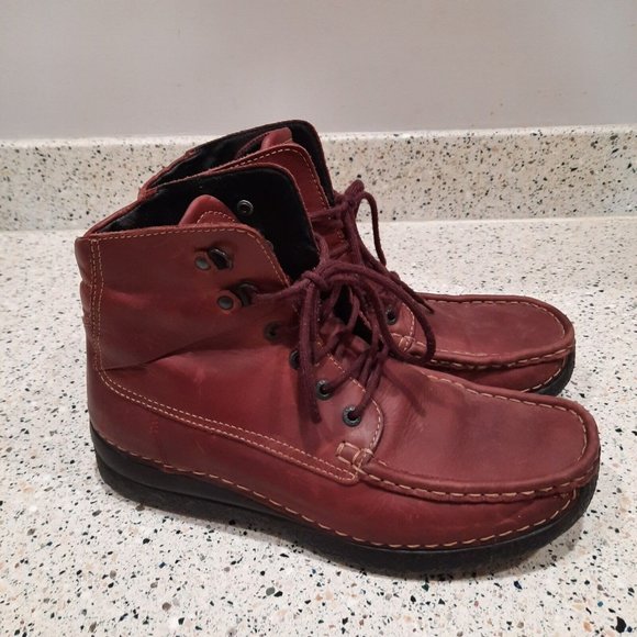 Wolky Mens Chukka Ankle Boots Brown Leather Size 43 US Size 9.5 - Picture 1 of 7